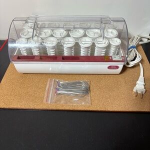 Vidal Sassoon Hairsetter 20 Hot Rollers Curlers Set VS321F Clips Vtg 90s Tested